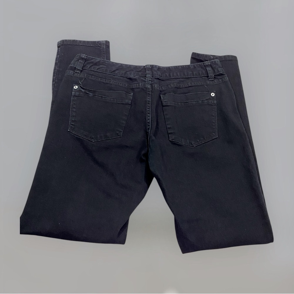 Mossimo Supply Co. Skinny Jeans Size 10 Black Classic Stretch Denim Mid Rise - Picture 2 of 4